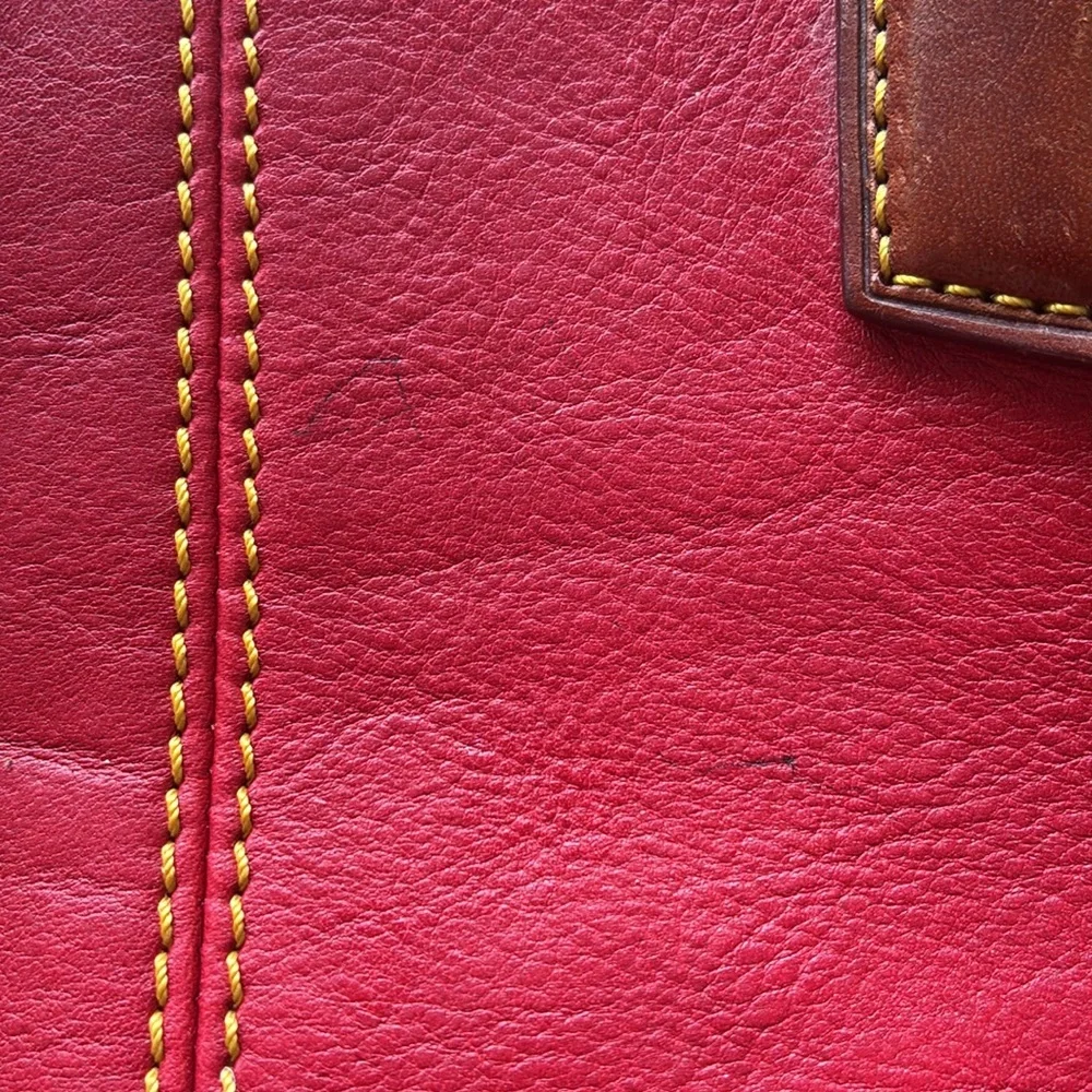 Dooney & Bourke Red Vintage Leather Handbag